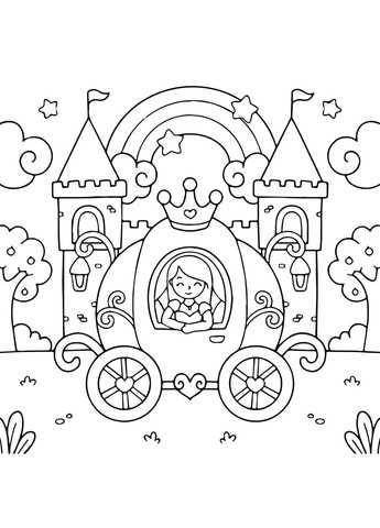 Набор для росписи по контурам Золушка 25x25 см (КА-117) Riviera Blanca (303282711)