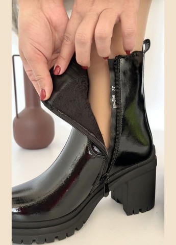 Черные демисезонная стильные женские ботильоны No Brand