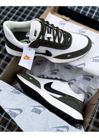 Білі Осінні кросівки чоловічі nike waffle khaki найк No Brand