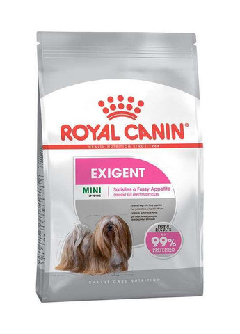 Сухой корм MINI EXIGENT для взрослых собак мелких пород требовательных к еде 3 кг Royal Canin (290186986)