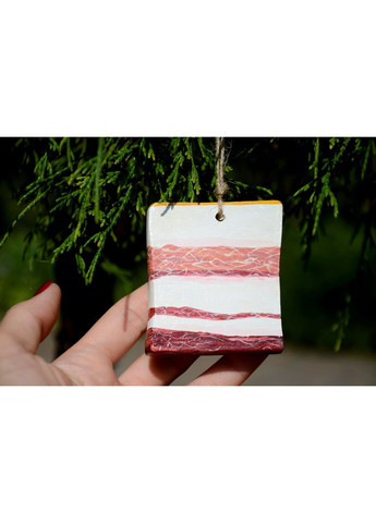 Набір Дерев'яних підвісок - сувенір "Бочок і сало" Lucy Kozyra (367080325)