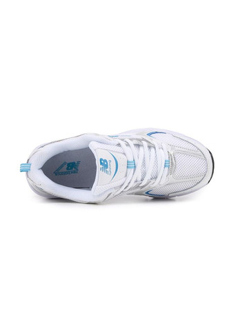 Білі Осінні кросівки чоловічі new balance 530 white sky blue нью беланс 530 No Brand