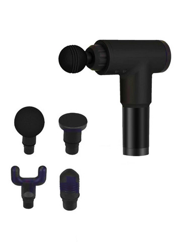 Масажний пістолет ручний масажер перкусійний акумуляторний ударний портативний вібромасажер для тіла з 4 насадками Tik-Tak (362297954)