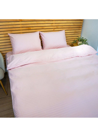 Наволочка страйп сатин на подушку 50х50 см 125 г/м2 YouStar 1 шт. (Розовый) GM Textile (361853867)