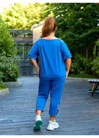 Стильный женский костюм из двухнитки No Brand (401680648)