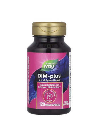 Натуральная добавка DIM-Plus Estrogen Metabolism, 120 вегакапсул Nature's Way (324418856)