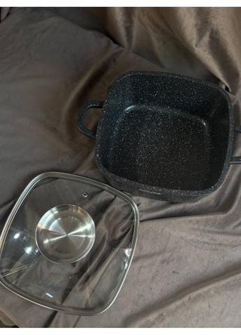 Кастрюля GT-2504-22 с антипригарным покрытием MARBLE 22x9.5 cм 3.5 л Черный Gusto (356776486)