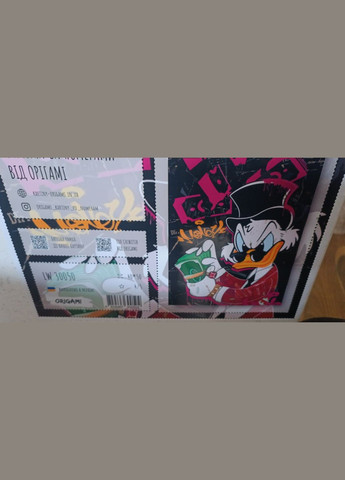 Картины по номерам герои мультфильмов 40х50 Картины по номерам для взрослых Скрудж Макдак с деньгами 30050 Origami (328265522)