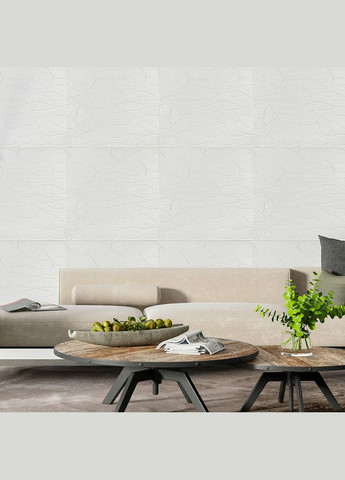 Панель 3D WHITE 700*700*6mm (D) SW-00001948 Sticker Wall (316101185)