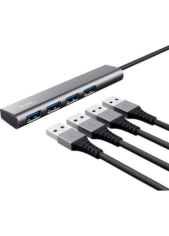 USBхаб Halyx 4-Port USB-A 3.2 Grey (24947) Trust (306960047)