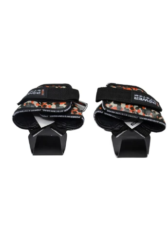 Оригинал! Крюки для тяги на запястья PS-3370 Hooks Camo Black/Red XL Power System (397585619)