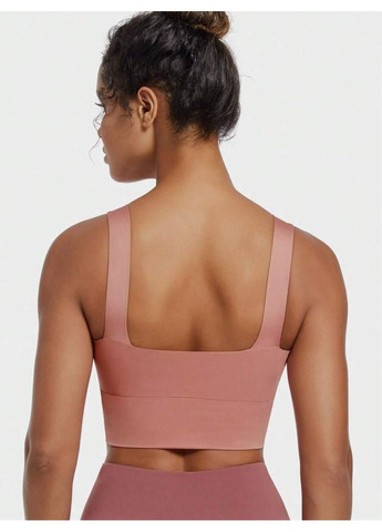 Рожевий спортивний бюстгальтер SHEIN