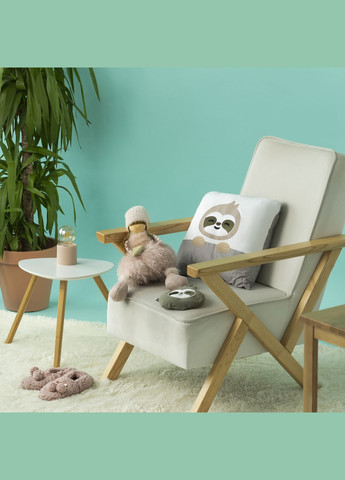 Подушка-грілка Обіймашка з насінням льону Papaella 18x18 - Лінивець IDEIA (325989443)