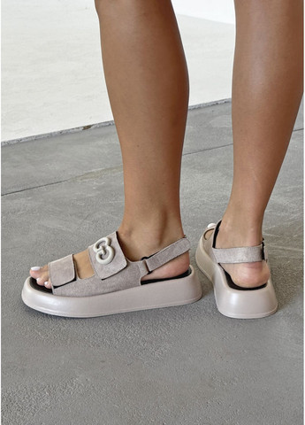 Замшеві босоніжки у бежевому відтінку INNOE Босоніжки (358052566)