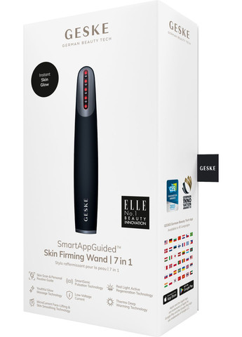 Пристрій для зміцнення і тонізації шкіри обличчя Skin Firming Wand 7в1 black GESKE (341526198)