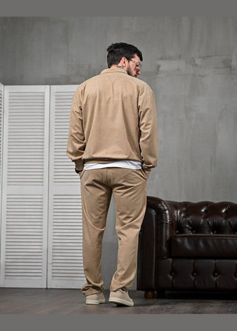 Стильний чоловічий спортивний костюм бежевий Freedom (324026069)