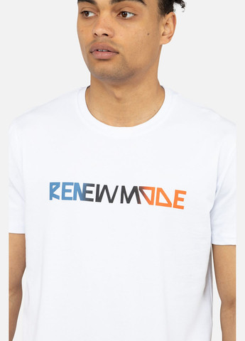 Біла чоловіча футболка з коротким рукавом колір білий cb-00243191 Yuki