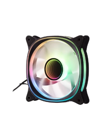 Корпусний вентилятор Air Cool X Fan ACF120XB-ARGB, 120мм, 1200rpm, 3pin, 3pin +5VARGB, 20,4dBa, чорний 2E Gaming (387181851)