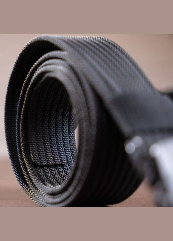 Плотный текстильный мужской ремень 20227 Черный Vintage (337353131)