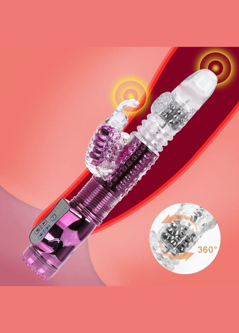 Вібратор для жінок кролик вагінальний для клітора вібромасажер жіночий вібратори червоний No Brand (339092267)