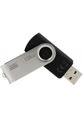 USB флеш накопичувач 128GB UTS3 Twister Black USB 3.0 (UTS3-1280K0R11) Goodram (278367868)