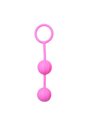 Вагінальні кульки Vertical Ribbed Geisha рожеві EasyToys (290851076)