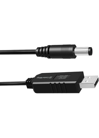 Кабель для роутера 12V (USB-DC 5.5х2.5mm) 1 м Black (CW-CBUD067-BK) Colorway (323109532)