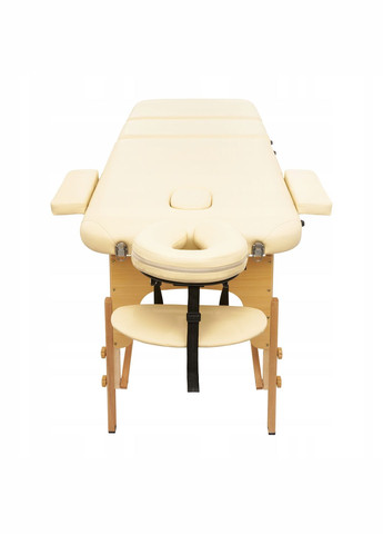 Масажний стіл складний Massage Table+ Wood W60 Beige (P-5907739318367) 4FIZJO (301733342)