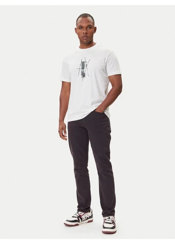 Белая футболка regular fit graphic print white xm001440-af10358-u0009 Armani Exchange