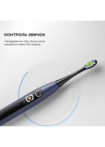 Зубна щітка X Lite Set Blue (6970810556407) Oclean (323237904)