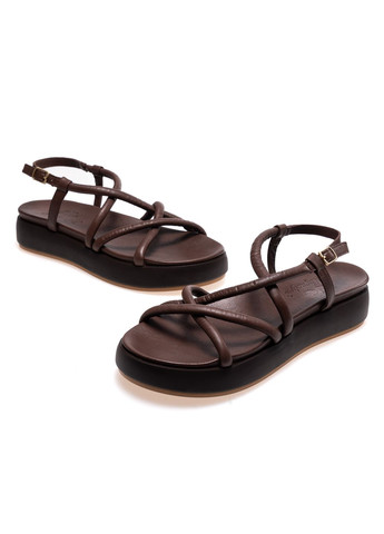 Коричневые босоножки 01644 коричневые Magnolya