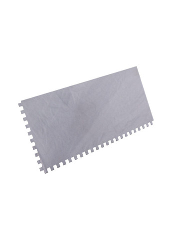 Гладилка неіржавка 270 x 125 мм зуб 6 x 6 мм (08-2826) синя Mastertool (349818746)