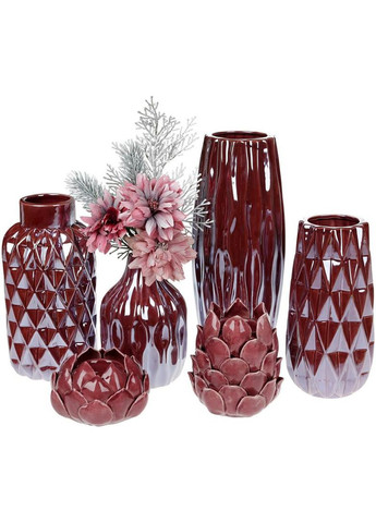 Ваза керамическая "Miliani" 15.6см жемчужный коричневый Bona (372176045)