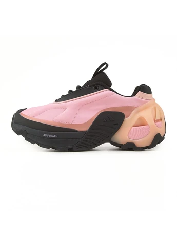 Черные летние кроссовки adidas edge runner black pink адидас едж раннер No Brand