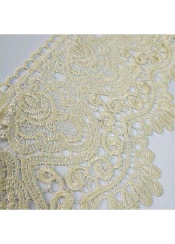 (1 метр) Сетево макраме 14 см цвет - молочный (41М-LY018-0278-6) Plus-plus (352749858)