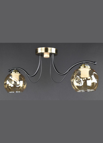 Люстра потолочная на 2 лампочки 27410 Черный 23х13х57 см. Sunnysky (364497361)