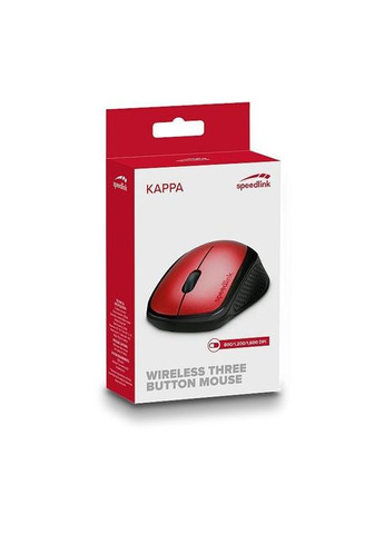 Мышка (SL-630011-RD) Speedlink Kappa Wireless Red (302802802)