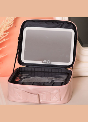 Косметичка-органайзер з LED-дзеркалом 26х22х9 см, Yiwu (324423484)