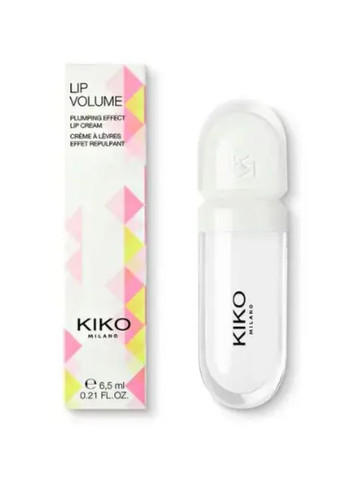 Бальзам и блеск для губ Lip Volume 02 Transparent с эффектом увеличения обьема прозрачний Kiko Milano (290250494)