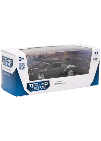 Автомодель Bentley Continental GT3 матова чорна () TechnoDrive 250259 (328398894)