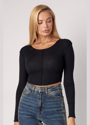 Укорочений лонгслів No Brand (303263962)