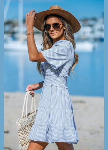 Білий пляжна плаття, сукня CUPSHE в смужку