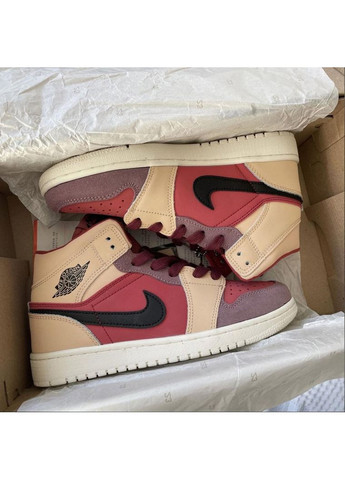 КРОСІВКИ ЖІНОЧІ NIKE AIR JORDAN MULTICOLOR НАЙК АІР ДЖОРДАН No Brand комбіновані демісезони (369389294)