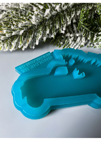 Молд Пікап більший з ялинкою для новорічних іграшок на ялинку силіконова форма для епоксидної смоли No Brand (370567126)