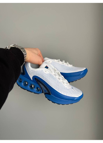 Кросівки жіночі і чоловічі Nike Air Max DN white blue | Найк Аір Макс ДН білі сині No Brand сині демісезони (361019676)
