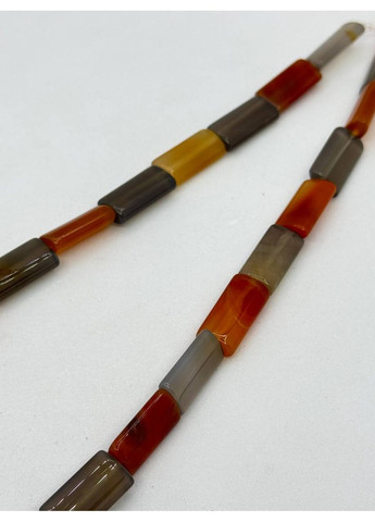 Агат на нитці без застібки 8*16 мм 40 см Комбінований No Brand (361319839)