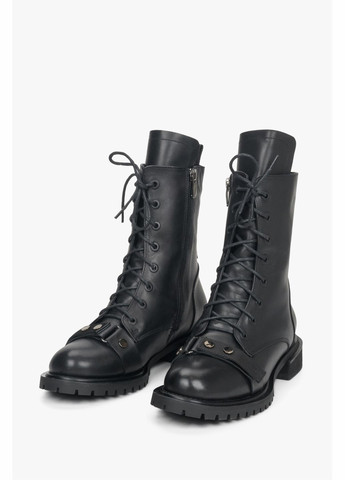 Зимние ботинки, цвет черный Estro