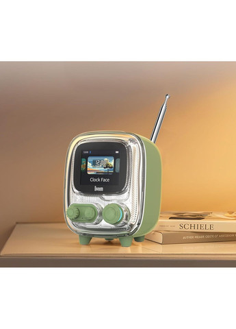 Портативна бездротова колонка Tiivoo-2 з Bluetooth, піксель-екраном, FM-радіо, будильником і Divoom (365720860)