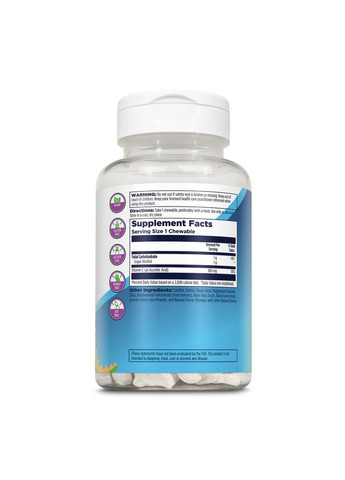 Dinosaurs®, вітамін C-Rex®, апельсин, 100 мг, 100 жувальних таблеток KAL (347601037)