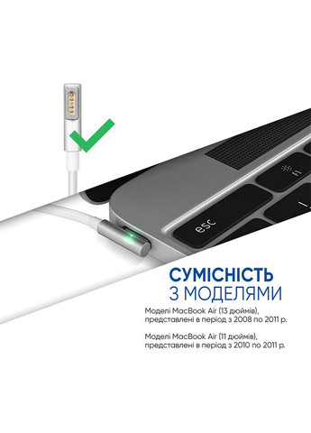 Блок живлення 45W MagSafe для MacBook Air (2009-2011) (ARS12030) ARS (325486188)
